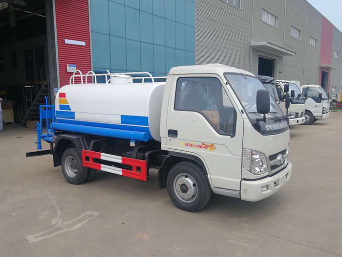 福田3噸灑水車的配置與專用性能 福田3噸灑水車的配置與專用性能